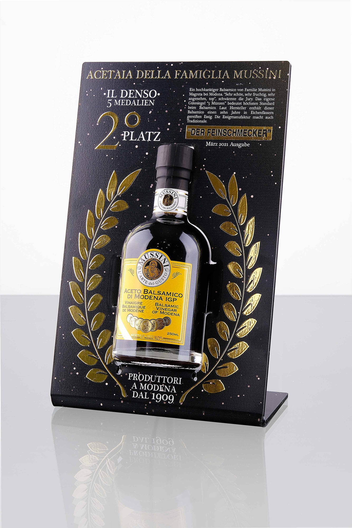 Mussini PGI Balsamic Vinegar of Modena 5 Gold Medals