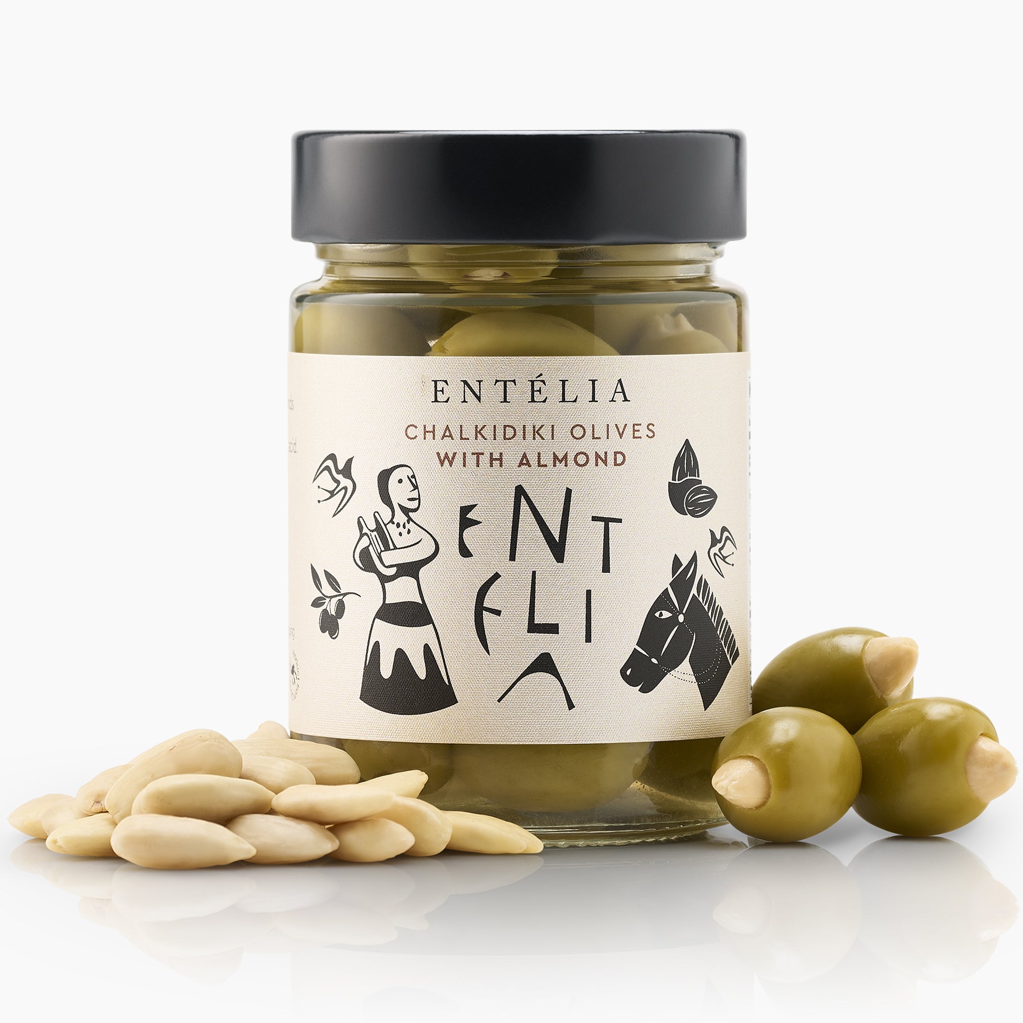 Entelia Chalkidiki Olives with Almonds