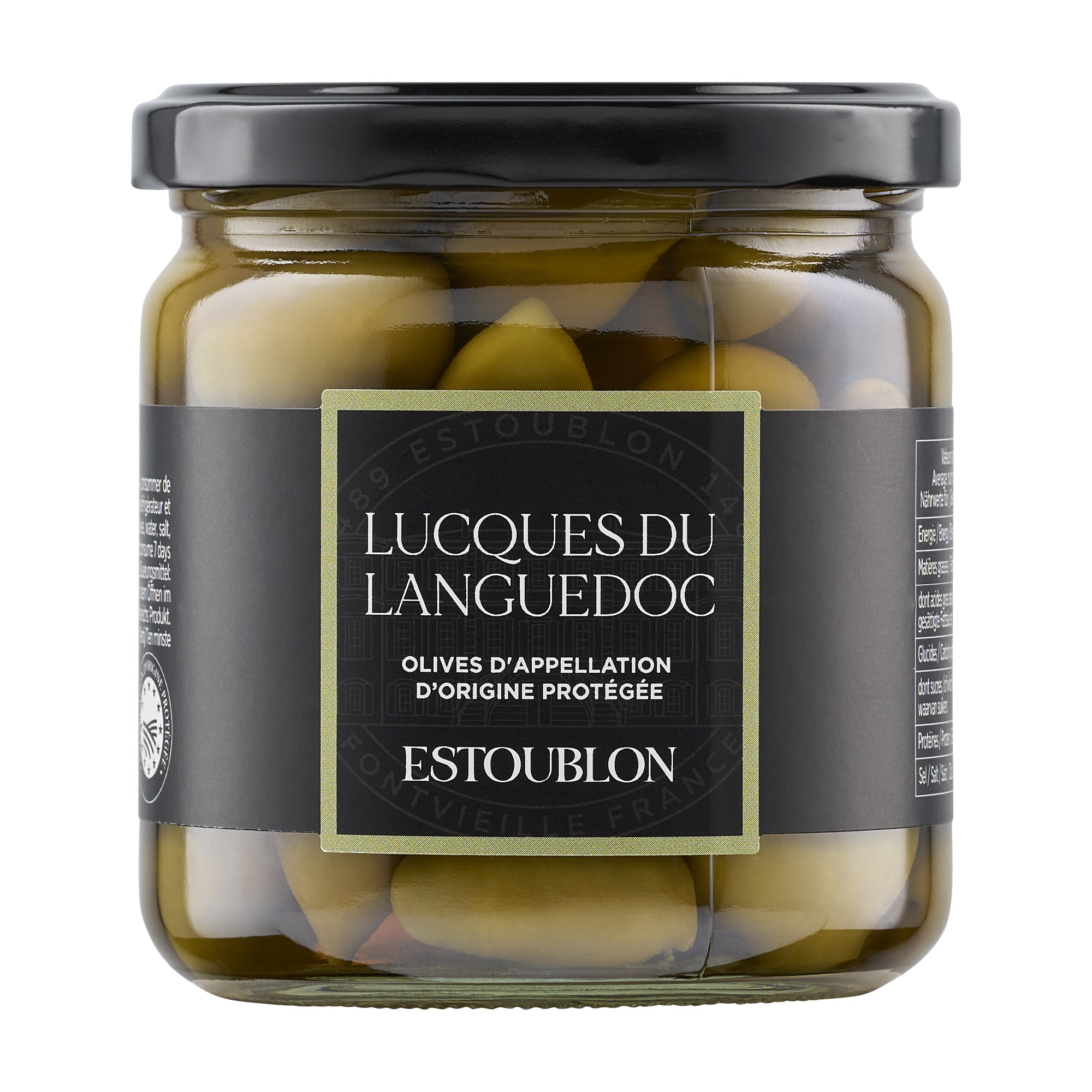 Estoublon Lucques Olives de Languedoc AOP