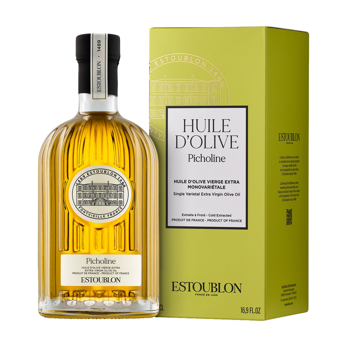 Estoublon Picholine w/ Gift Box Extra Virgin Olive Oil 16.9 fl oz