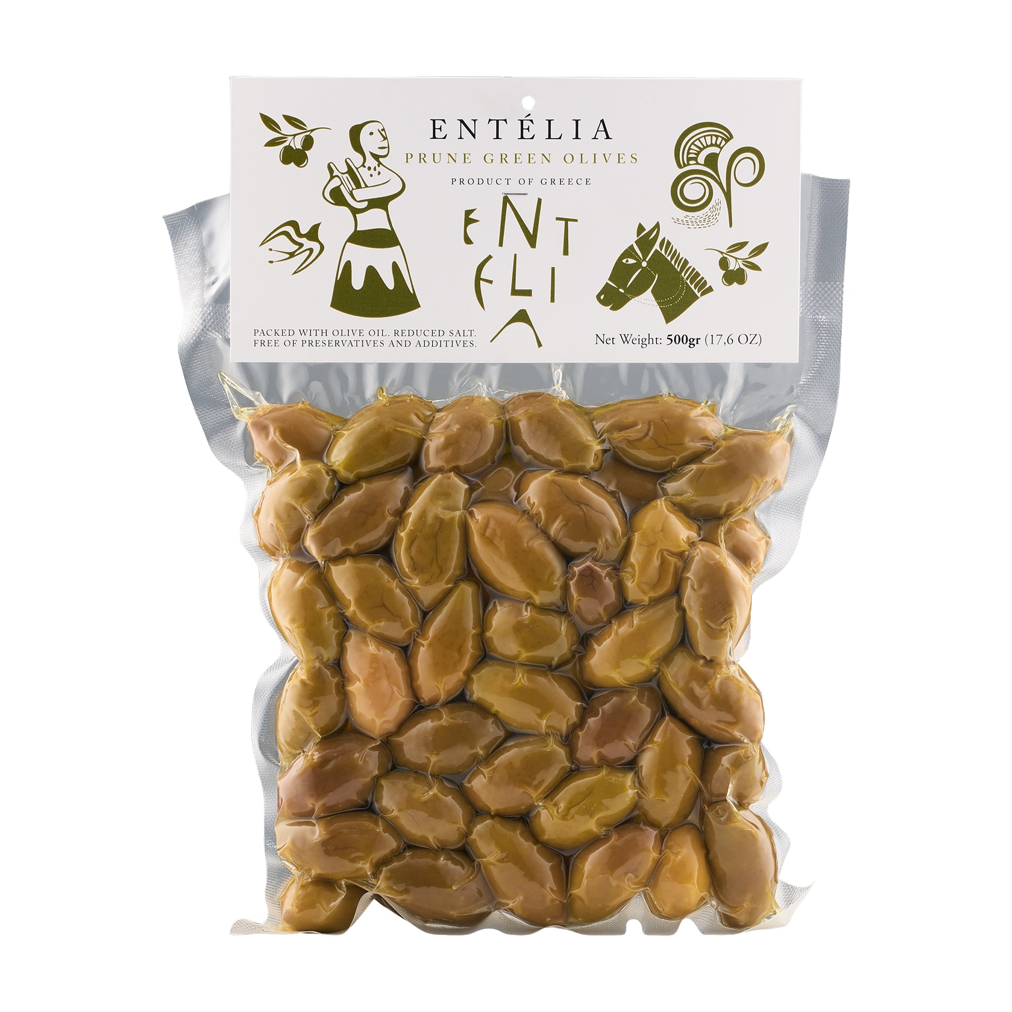 Entelia Prune Green Olives