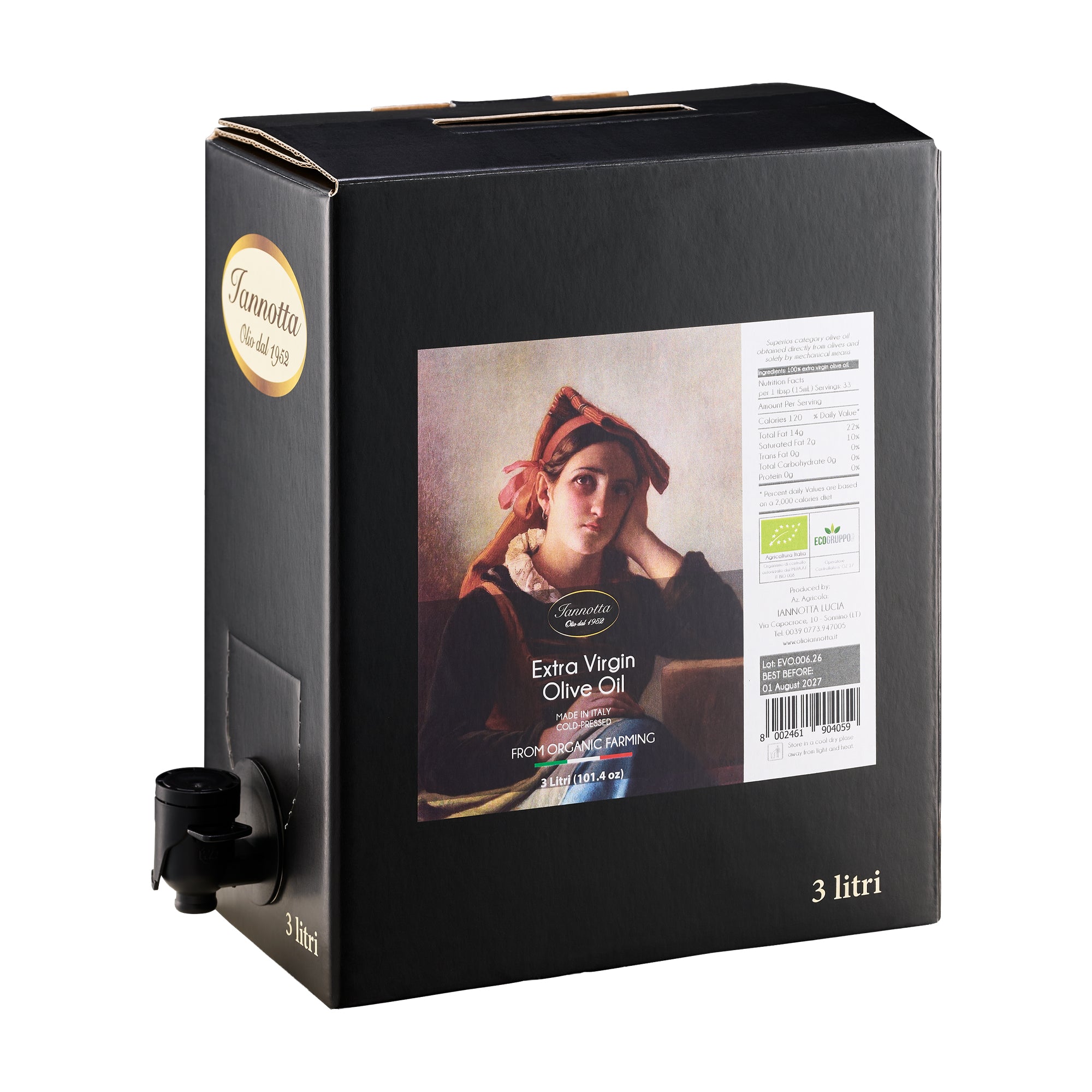Iannotta Organic 3L Bag-in-Box
