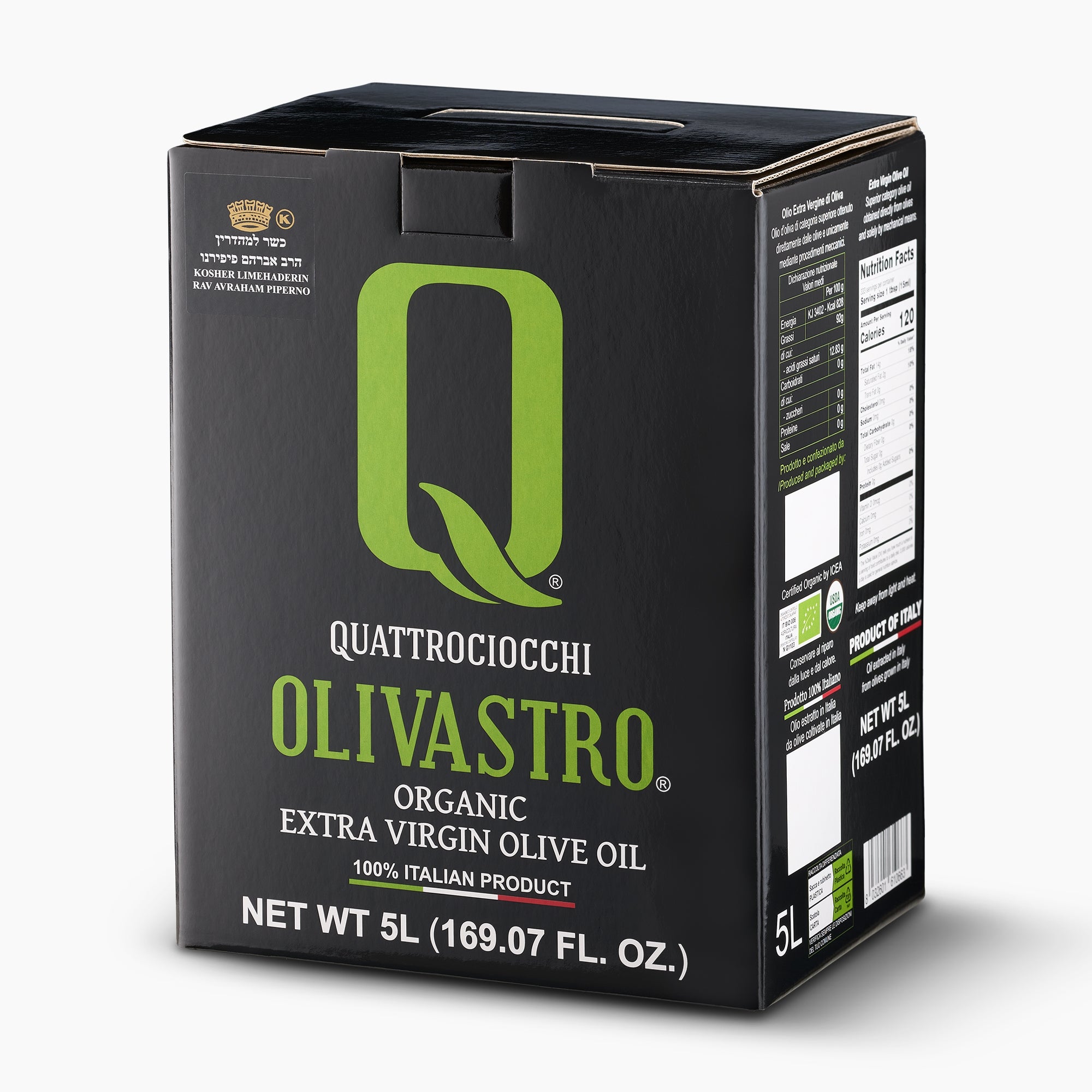 Quattrociocchi Olivastro Organic 5L Bag-in-Box