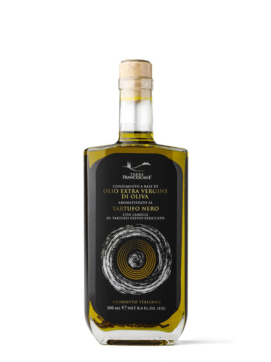 Terre Francescane Black Truffle with Truffle Shavings Olive Oil 16.9 fl