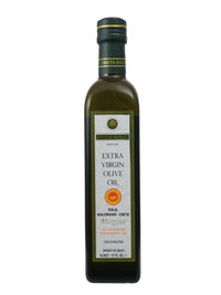 olive oil in glass bottle