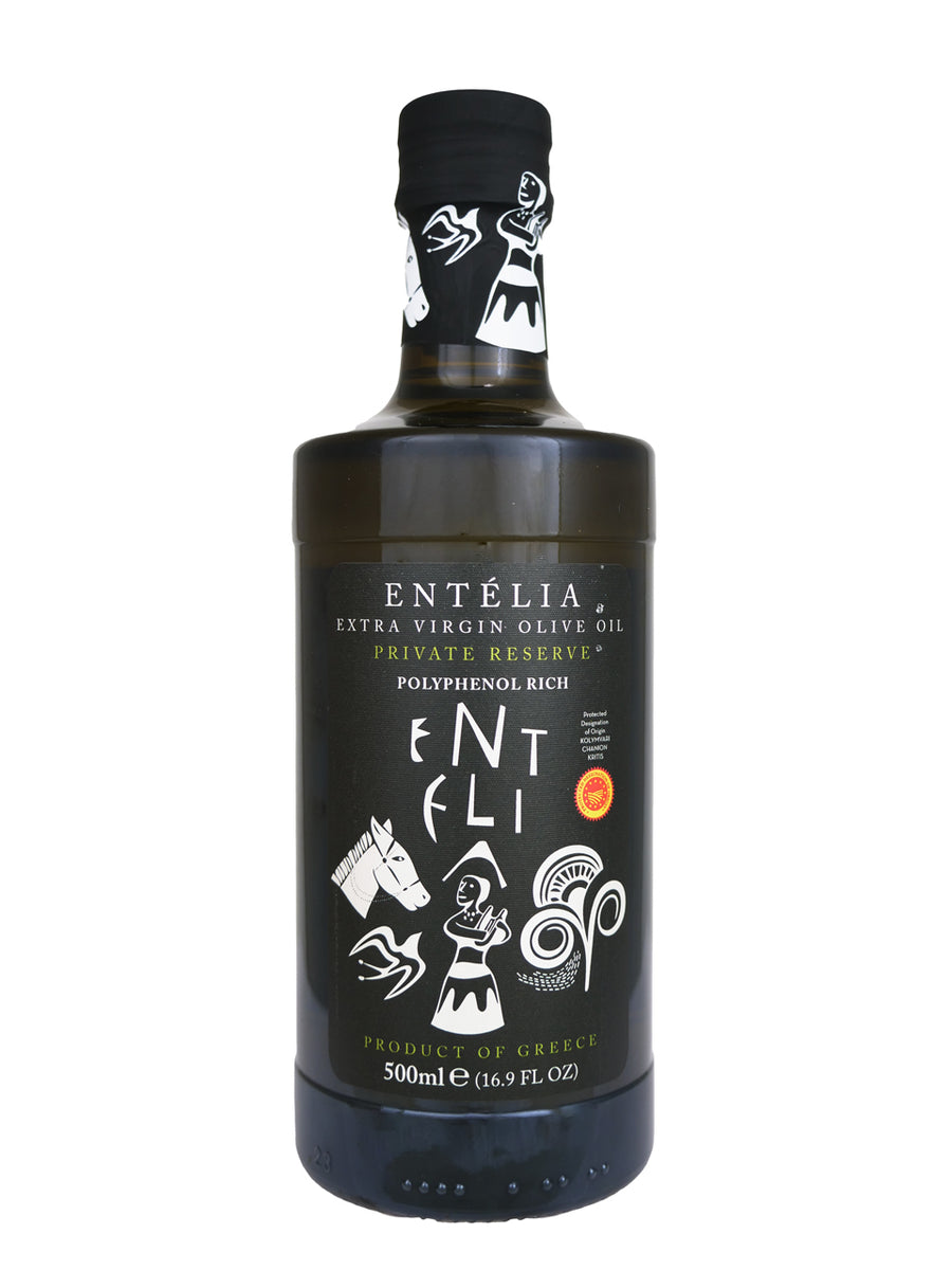 Entelia Private Reserve PDO Kolymvari Extra Virgin Olive Oil 16.9