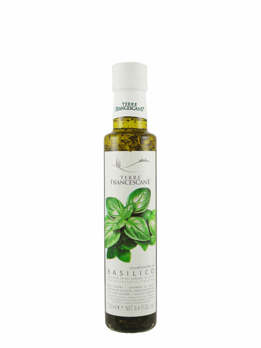 Terre Francescane Basilico Extra Virgin Olive Oil 8.45 Fl Oz (250ml 