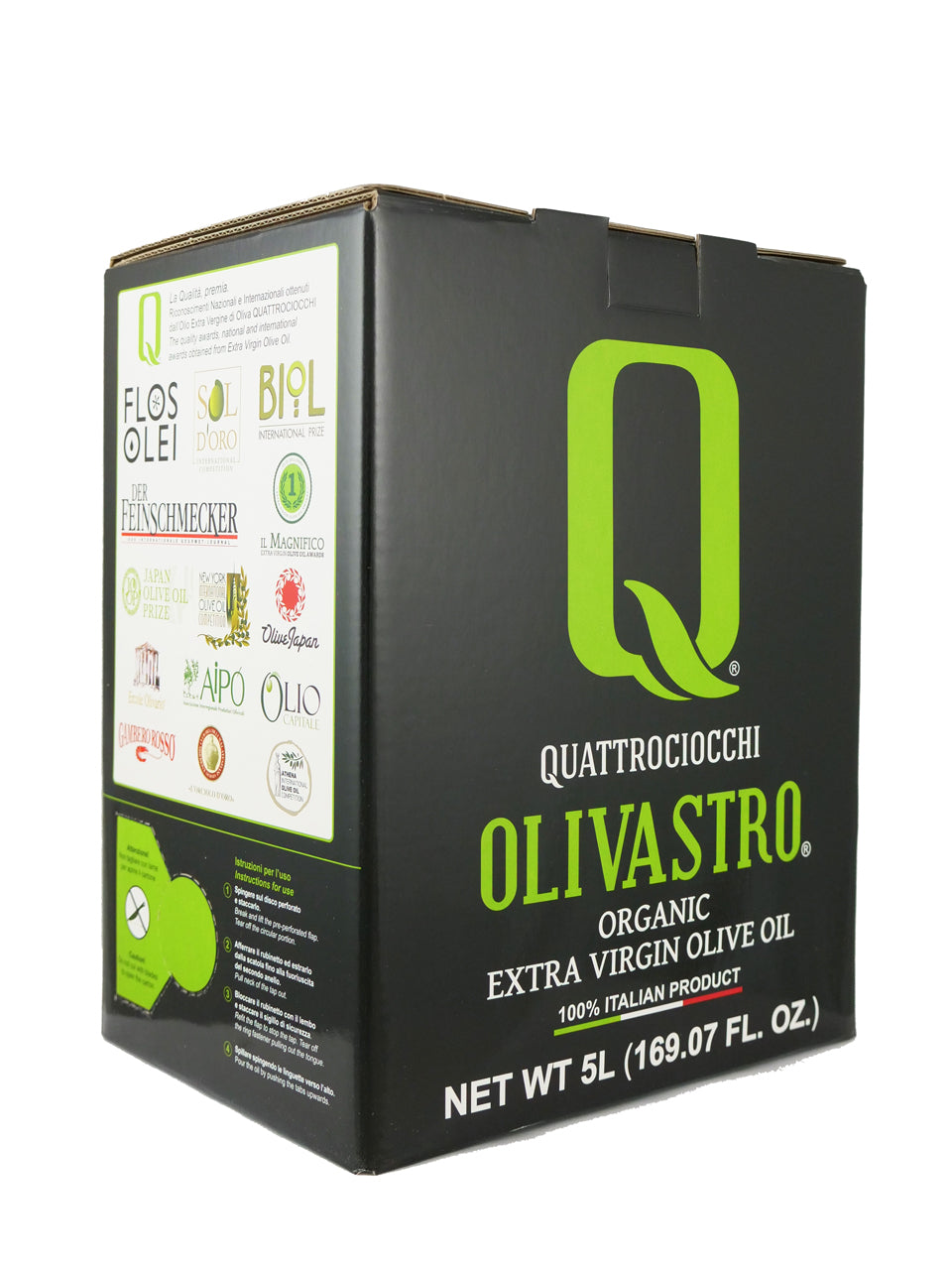 Quattrociocchi Olivastro Organic 5L Bag-in-Box