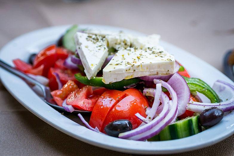 Traditional "Horiatiki" Greek Salad