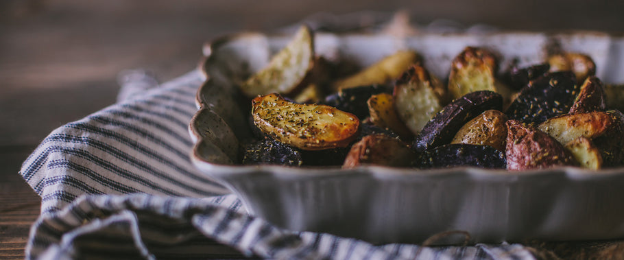 Roast Fingerling Potatoes with Rosemary & Olive Oil