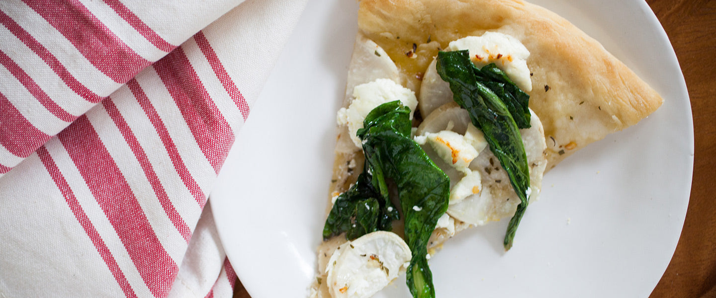 Roasted Turnip Pizza