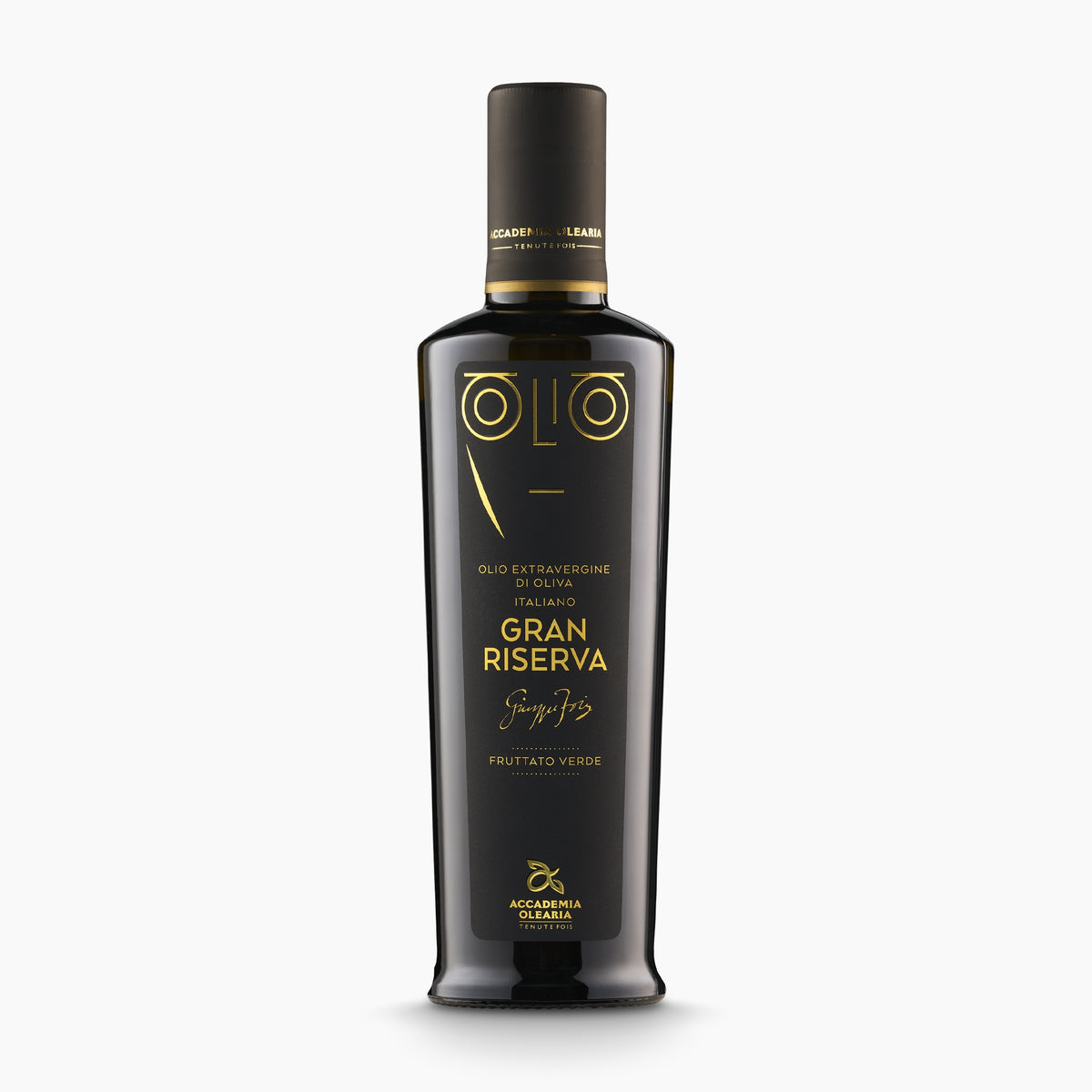 500 ml bottle of Accademia Olearia Gran Riserva Monte Prama extra virgin olive oil.