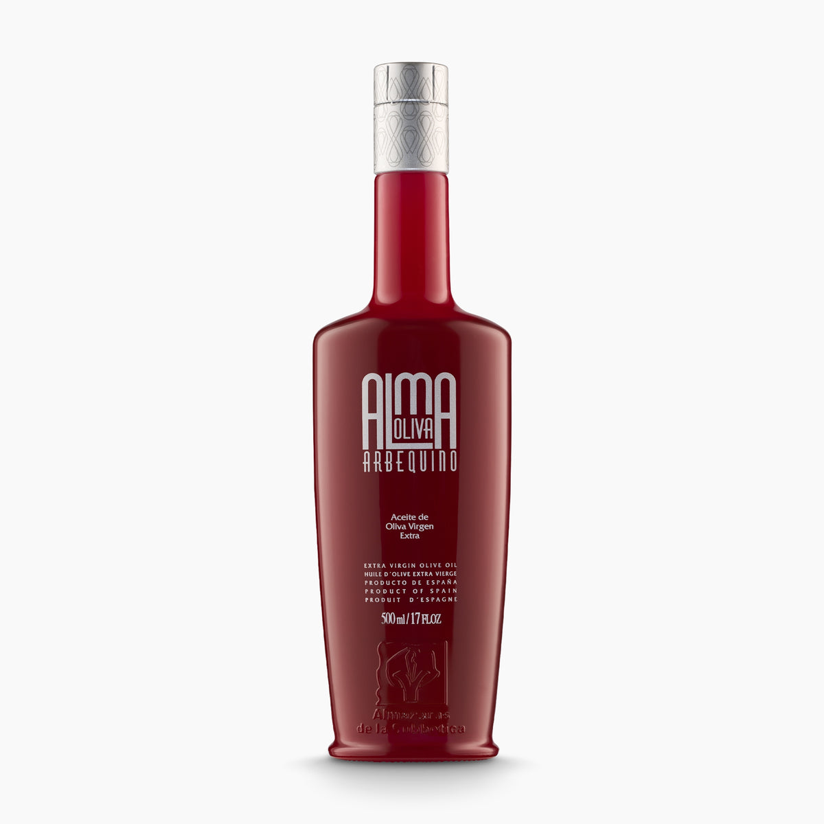 Almaoliva Arbequina 500 ml extra virgin olive oil bottle from Andalusia, Spain.