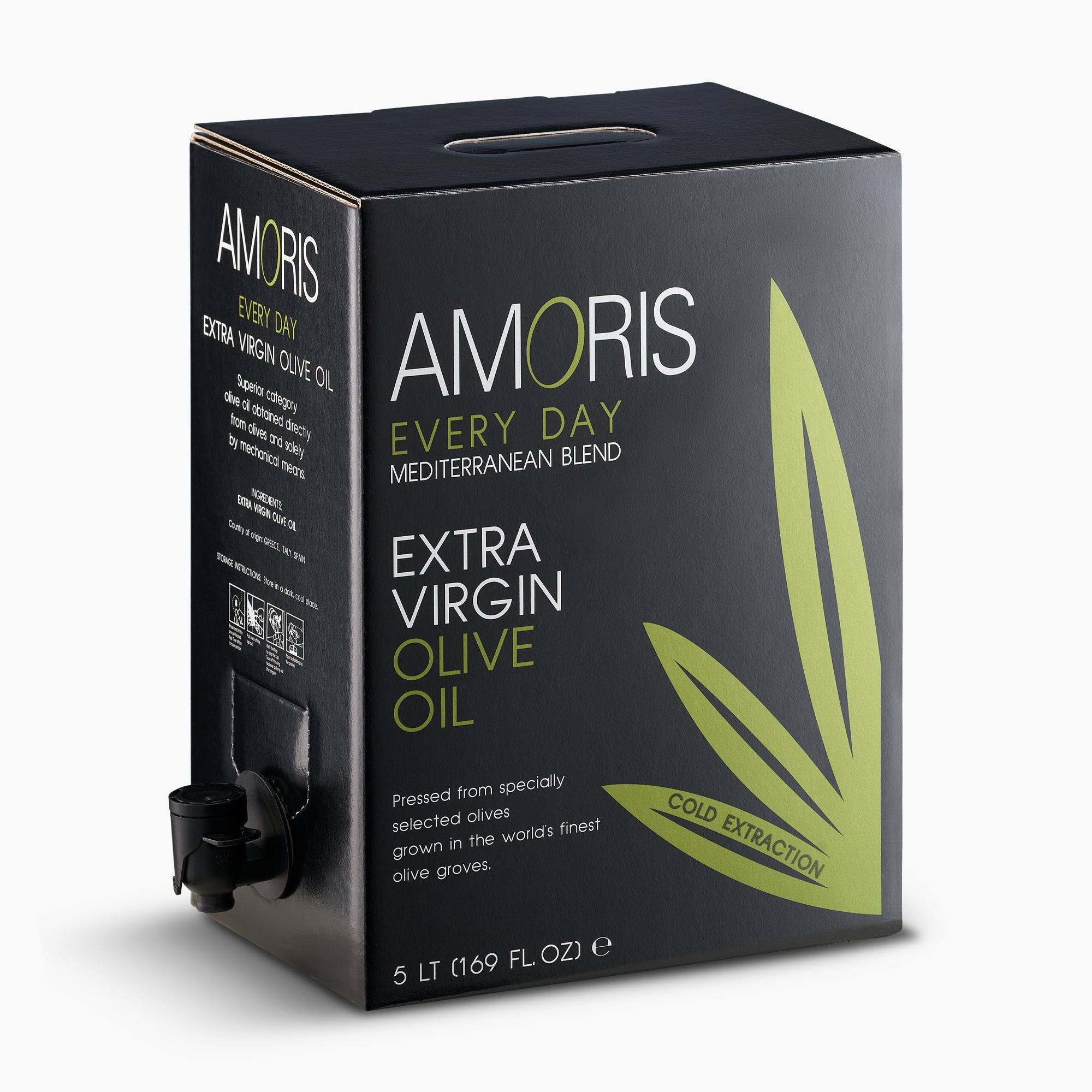 AMORIS Every Day Bag in Box Extra Virgin Olive Oil 169 fl oz (5 l)