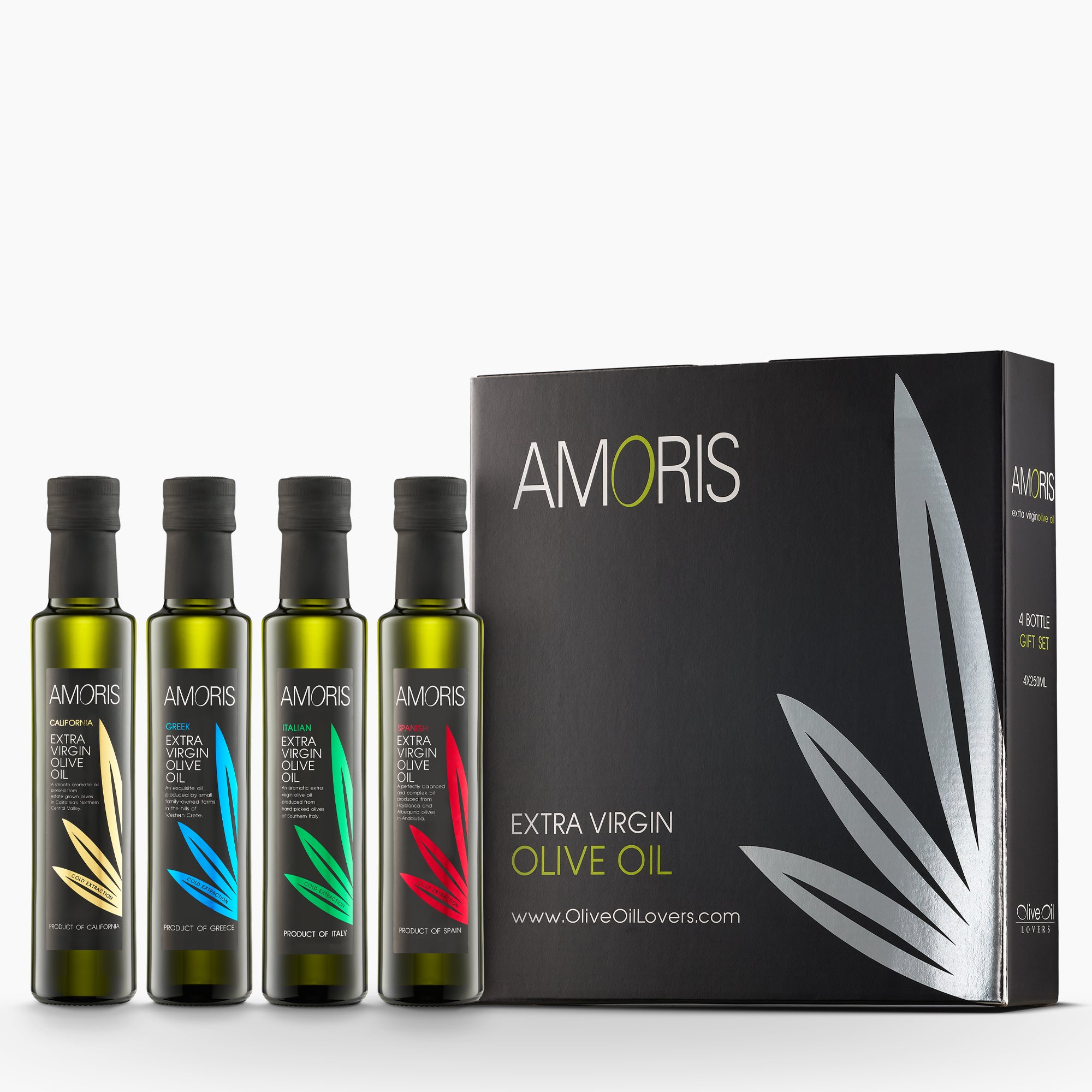 Amoris Gift Set - Four Premium Extra Virgin Olive Oils from Greece