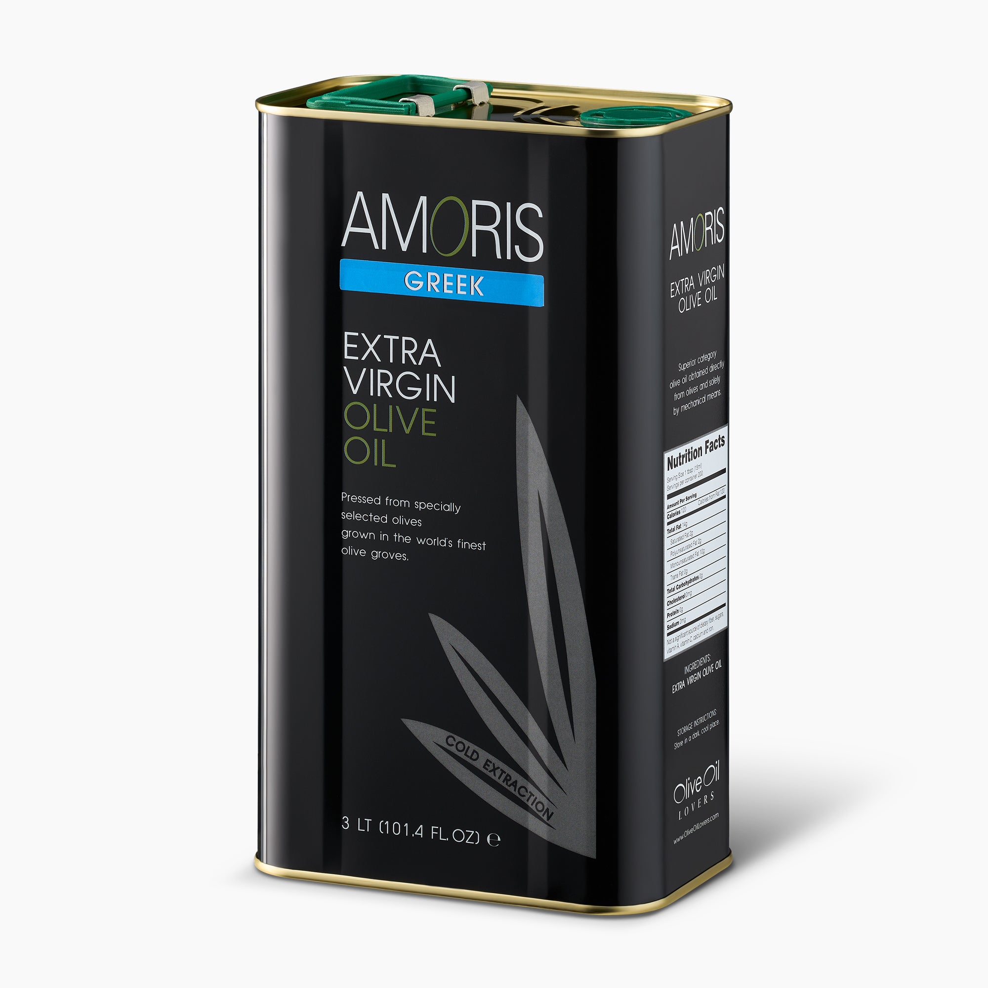 AMORIS Greek Tin Extra Virgin Olive Oil 101 fl oz (3 l)