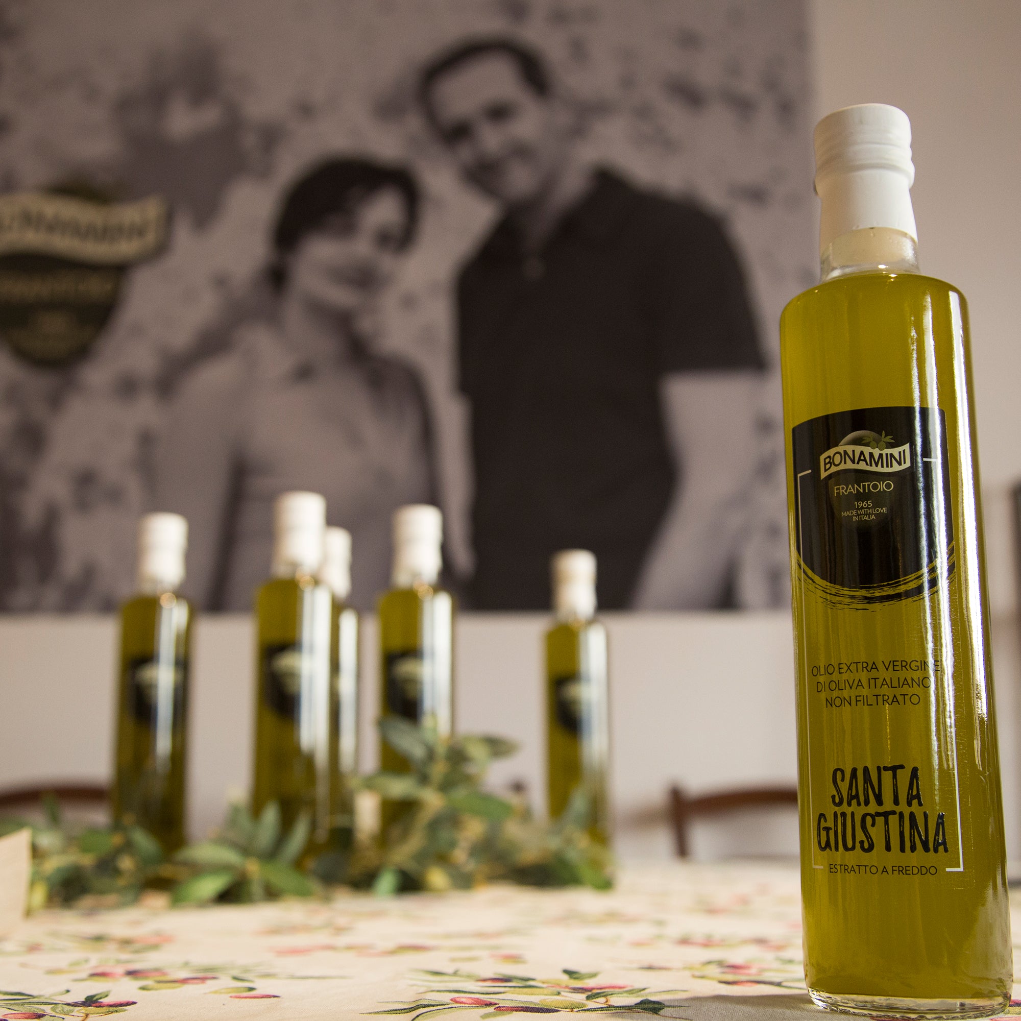 Bottle of Bonamini olive oil