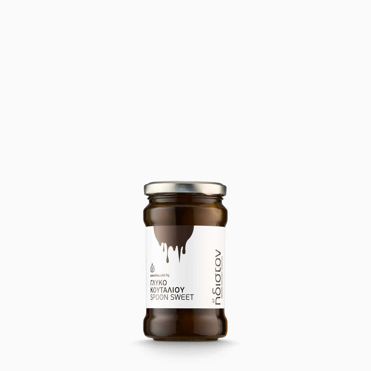 Idiston Wild Fig Spoon Sweet from Greece in a 380g jar.