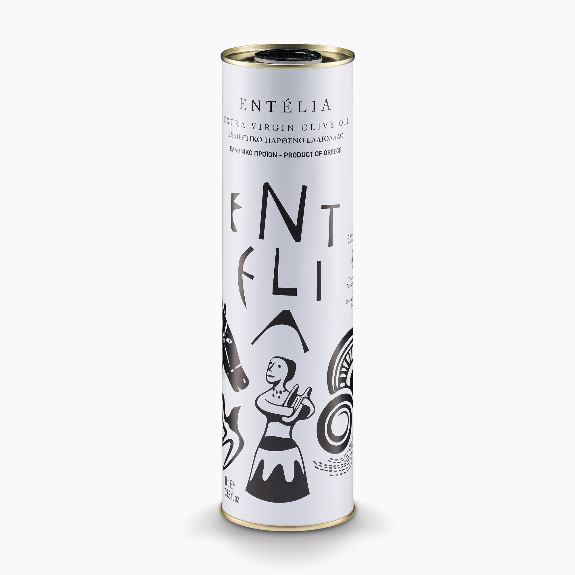 Entelia Can Extra Virgin Olive Oil 33.8 fl oz (1 l)