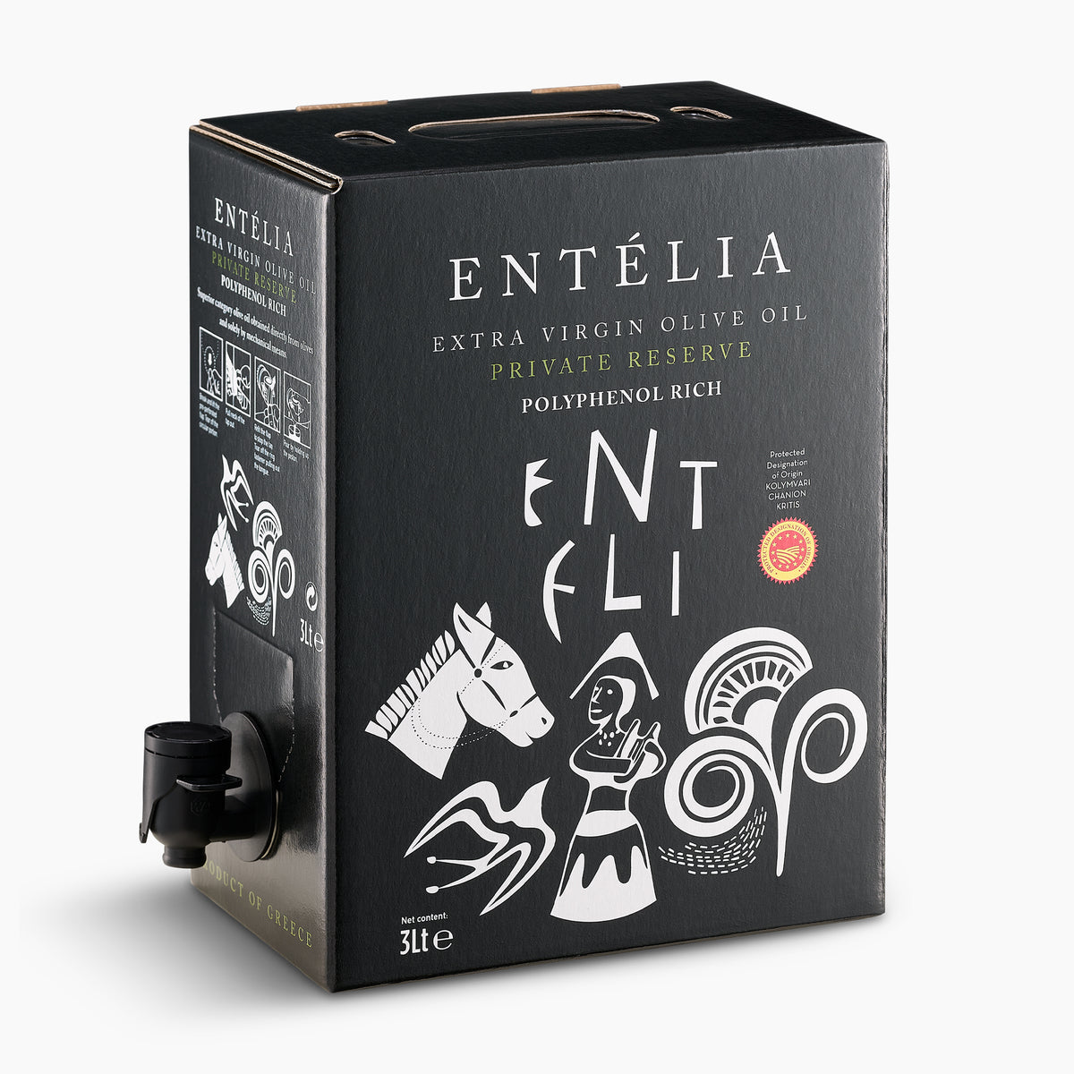 Entelia Private Reserve 101 fl oz - High Polyphenol Greek Extra Virgin ...