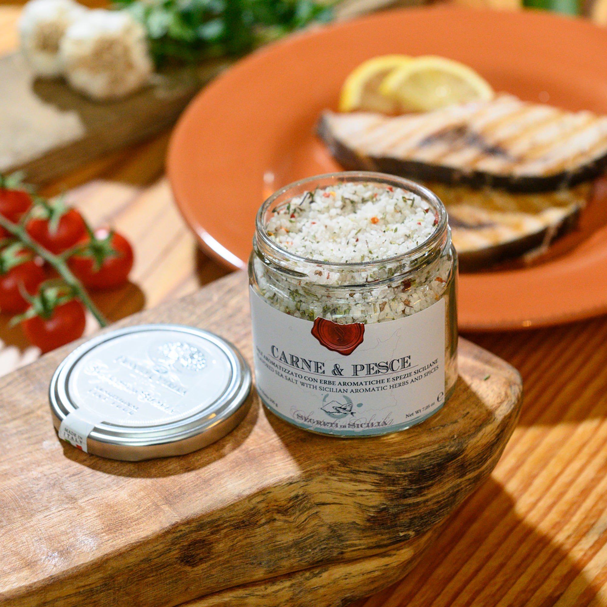 Frantoi Cutrera Carne & Pesce Sicilian Sea Salt with Herbs & Spices