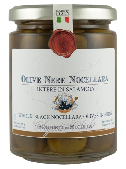 Frantoi Cutrera Black Nocellara del Belice Olives in Brine
