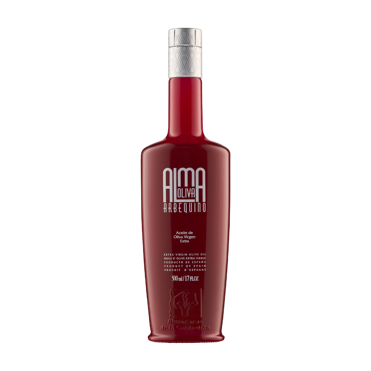 Almaoliva Arbequina 500 ml extra virgin olive oil bottle from Andalusia, Spain.
