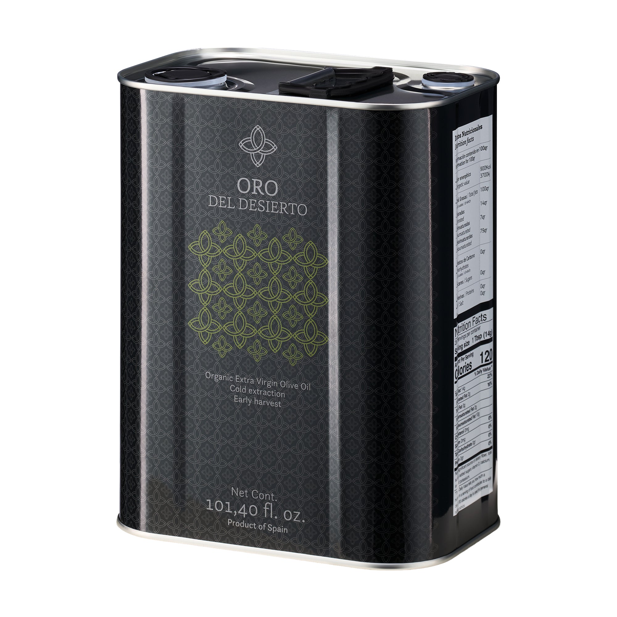 Oro del Desierto Organic Picual 3L Tin