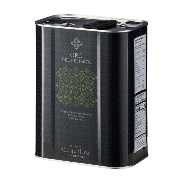 Oro del Desierto Organic Picual 101 fl oz Tin (3L) – Early Harvest