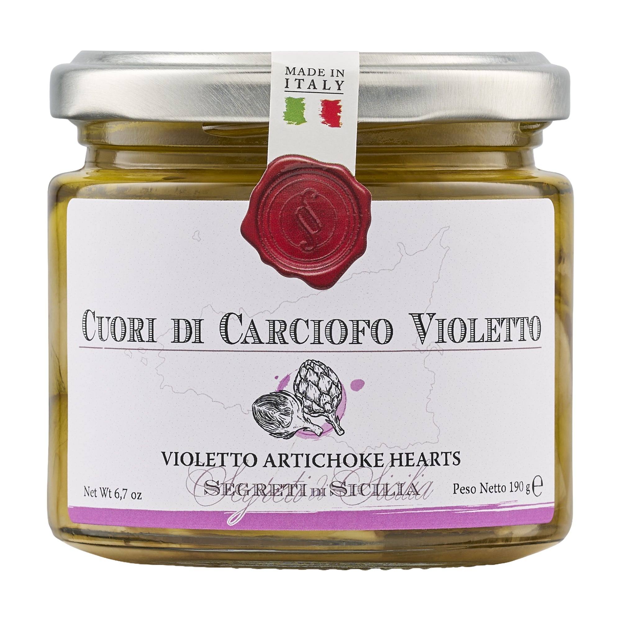 Frantoi Cutrera Violetto Artichoke Hearts