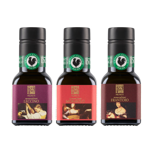 Pruneti Organic Monocultivar Sampler - Three Organic Tuscan Olive Oils