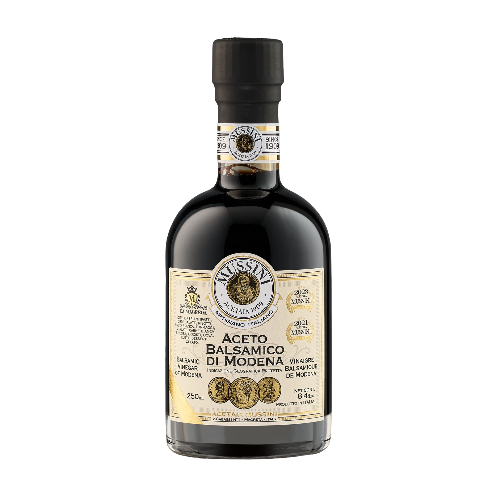 Mussini PGI Balsamic Vinegar of Modena 3 Gold Medals