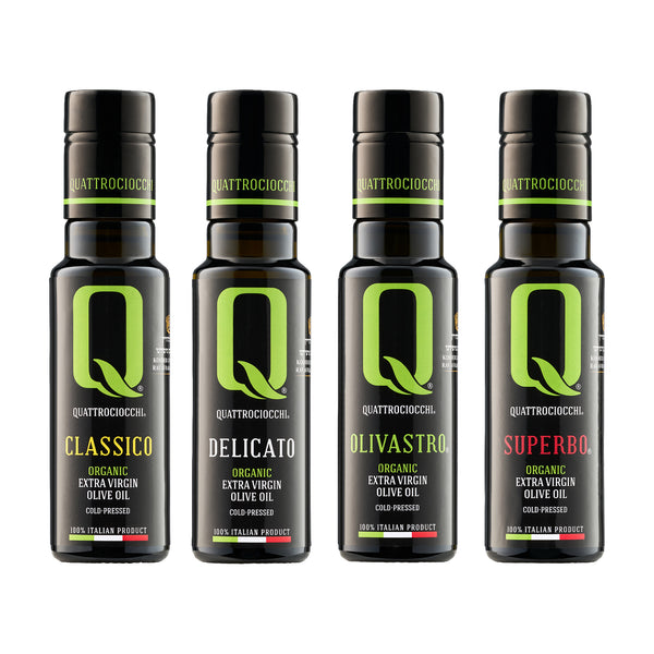 Quattrociocchi Organic Mini Quattro - Four Organic Olive Oil Samplers