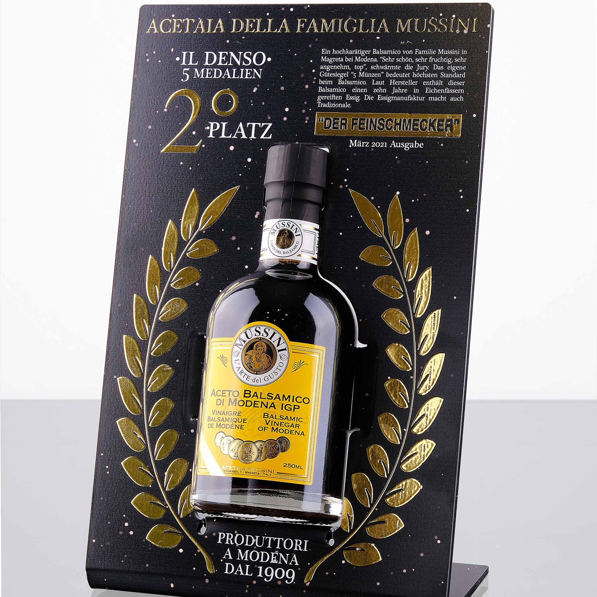 Mussini PGI Balsamic Vinegar of Modena 5 Gold Medals