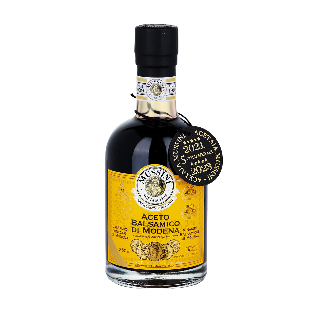 Mussini PGI Balsamic Vinegar of Modena 5 Gold Medals