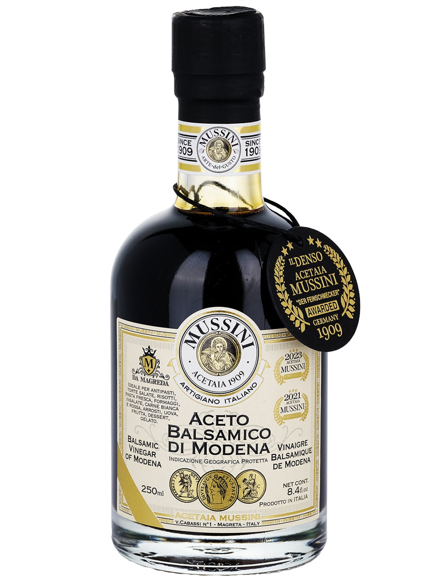 Mussini PGI Balsamic Vinegar of Modena 3 Gold Medals