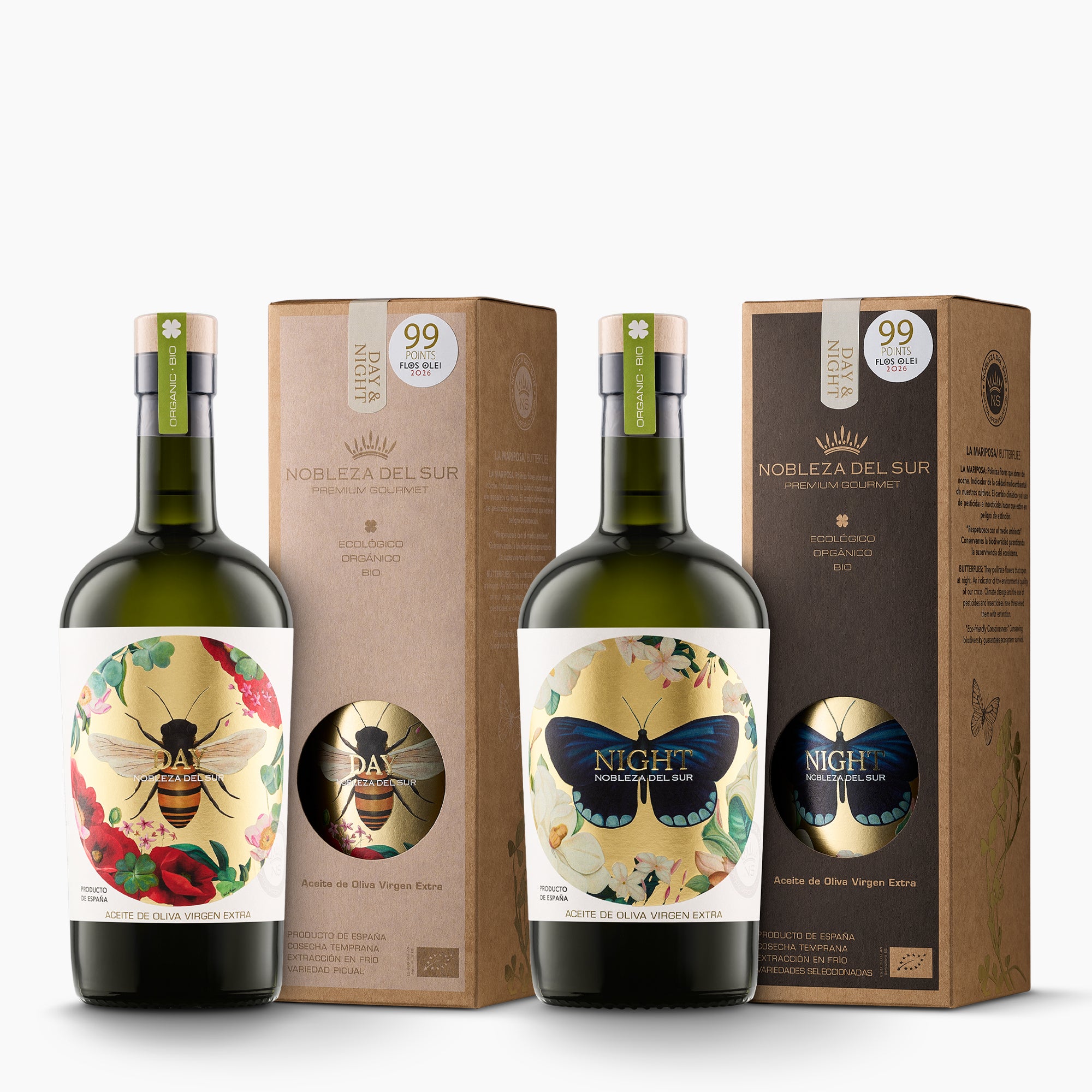 Nobleza del Sur Organic Day & Night Gift Set - Premium Olive Oil