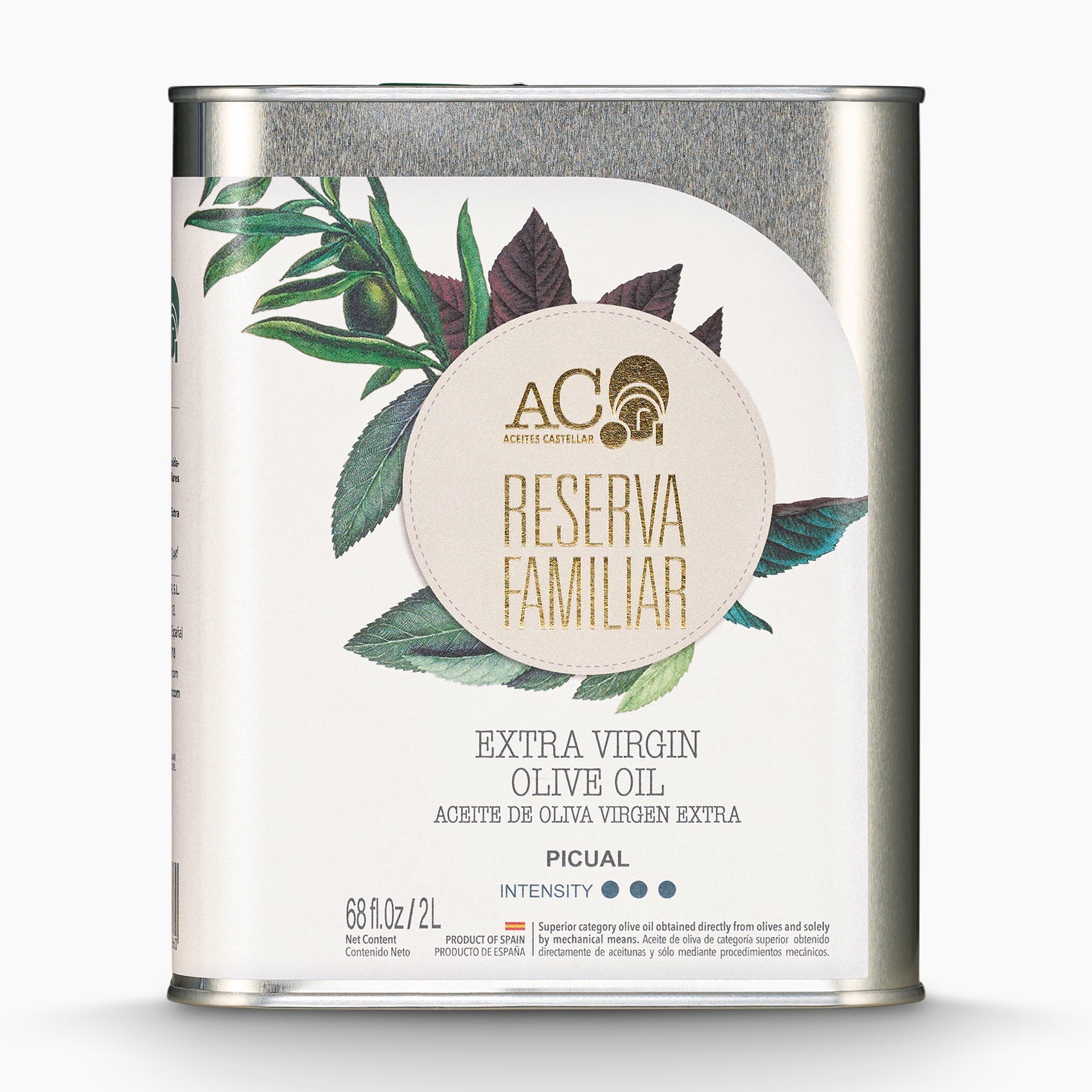 Nobleza Del Sur Aceites Castellar Reserva Familiar Picual 2L Tin