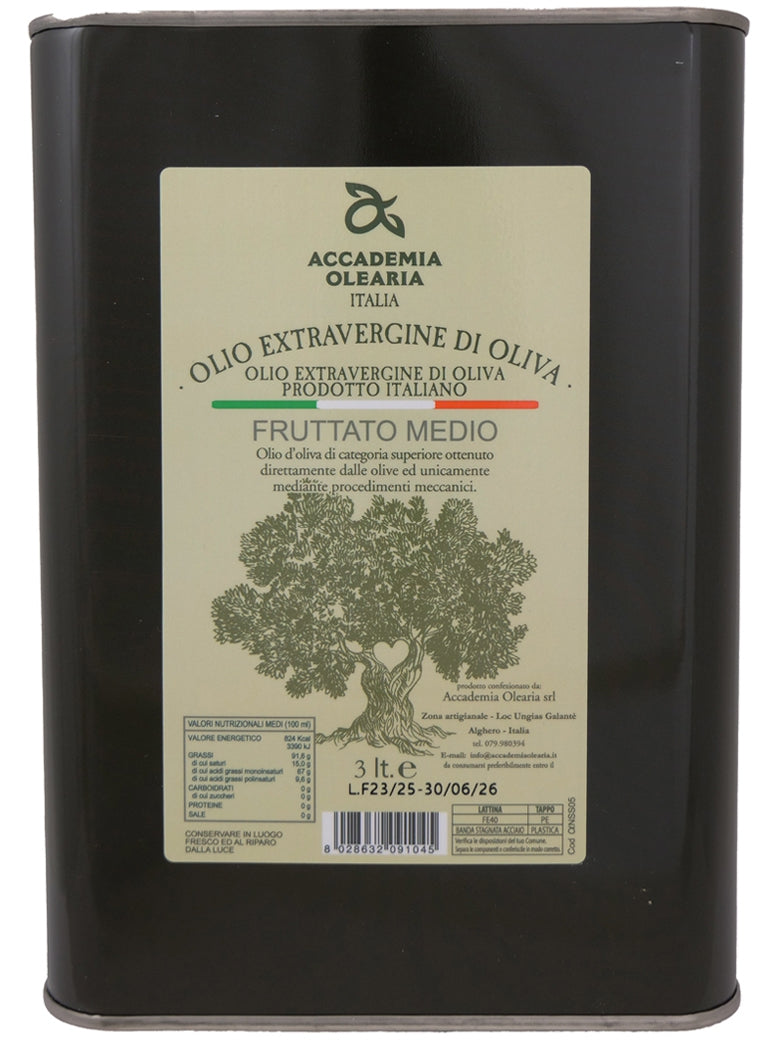 Accademia Olearia Fruttato 3L Tin