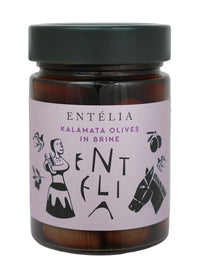Jar of Entellia Kalamata Olives in Brine