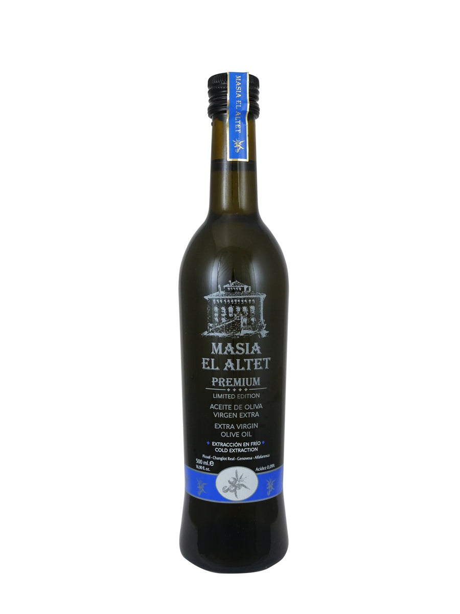 glass bottle of olive oil
