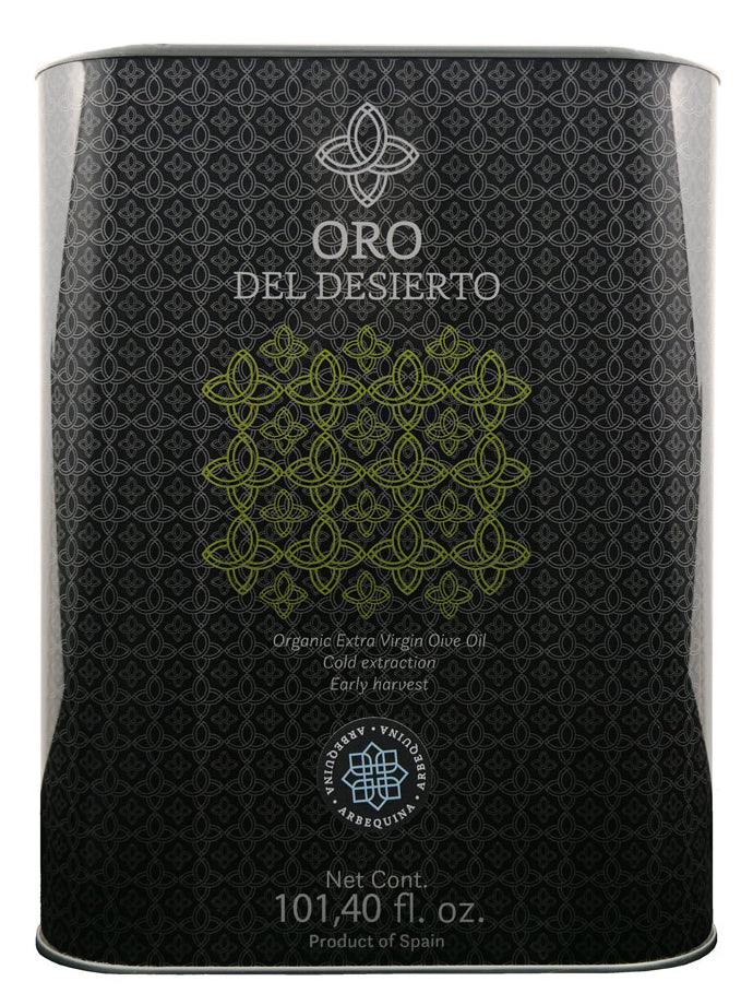 Oro del Desierto Organic Arbequina 3L Tin