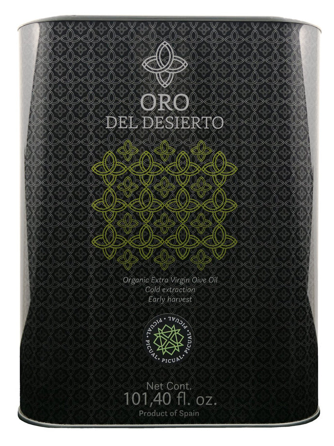 Oro del Desierto Organic Picual 3L Tin