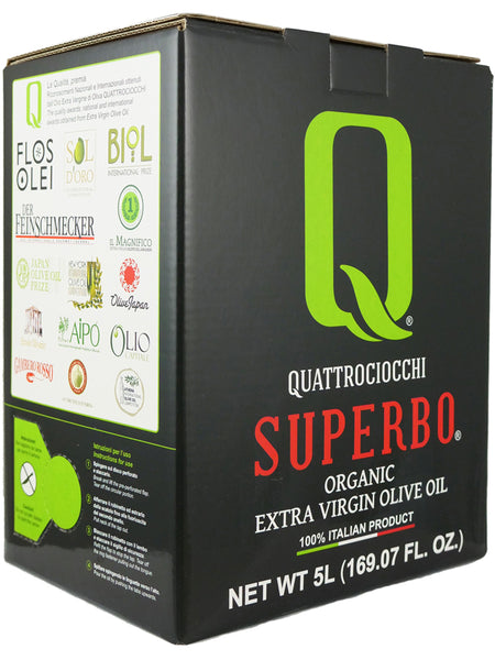 Quattrociocchi Superbo Organic Bag-in-Box Olive Oil 169 fl oz (5 l
