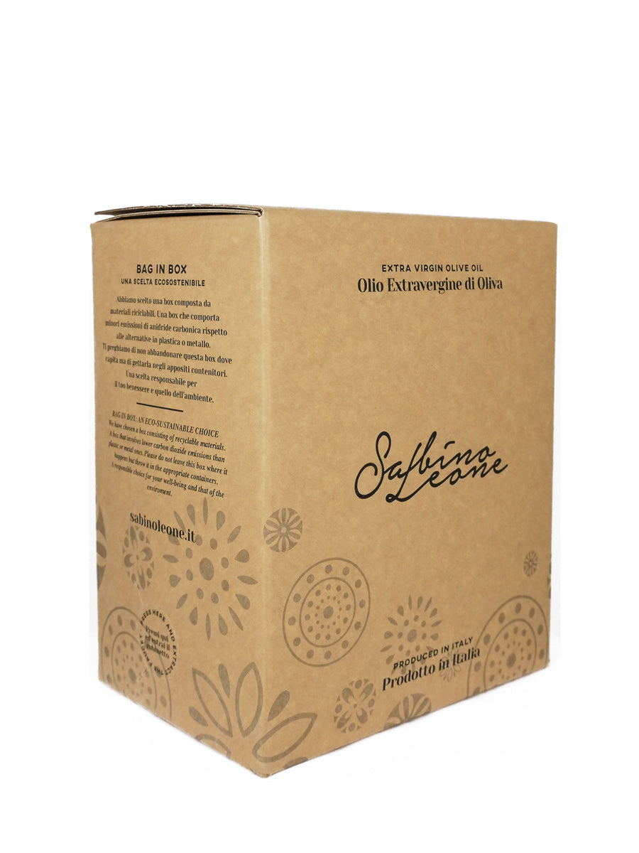 olive oil cardboard bag in box