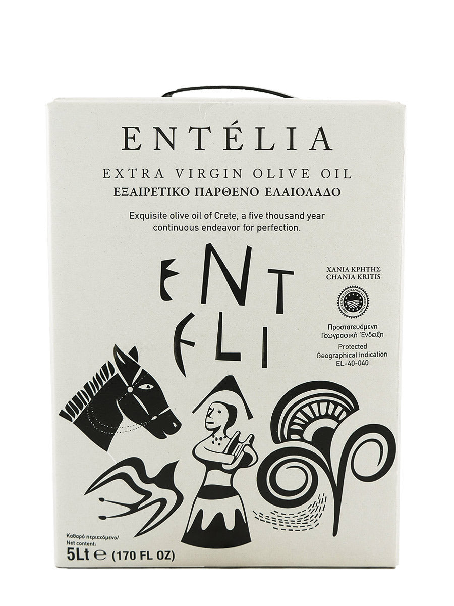 Entelia Bag-in-Box Extra Virgin Olive Oil 169 fl oz (5 Liters) – Olive Oil  Lovers