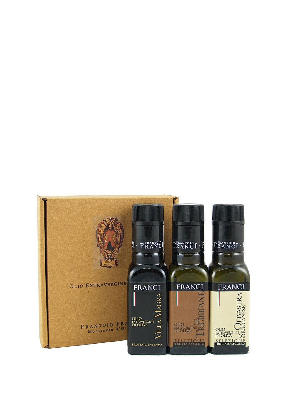 Frantoio Franci Gift Set 3x Extra Virgin Olive Oil 3x 3.4 oz (3x 100ml) –  Olive Oil Lovers