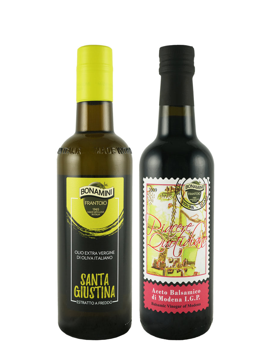 Frantoio Bonamini Olive Oil & Balsamic Vinegar Every Day Duo